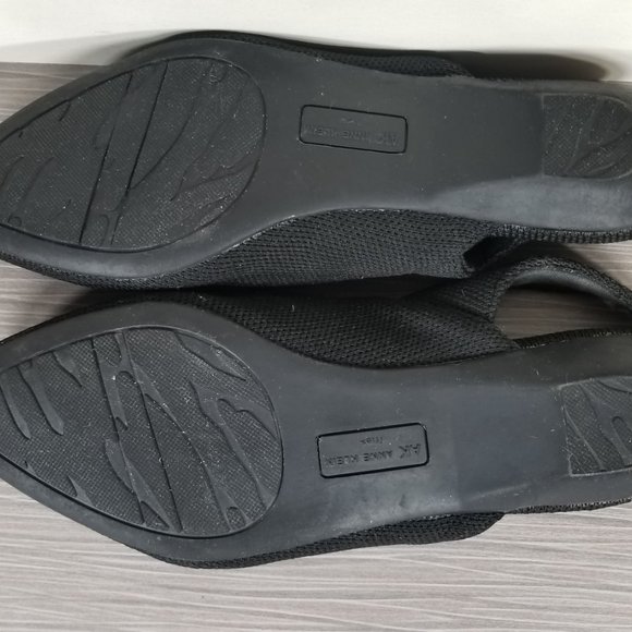 Anne Klein Olympia Sandal, Black Fabric, Womens Size 8.5 M - Picture 10 of 11